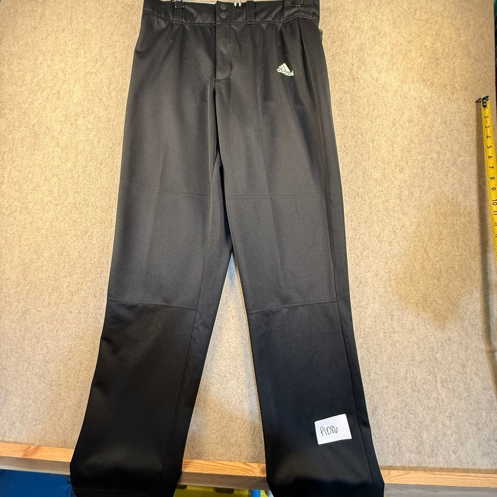 Adidas Climalite Baseball Pants Mens Medium Black Straight Leg Athletic P1086